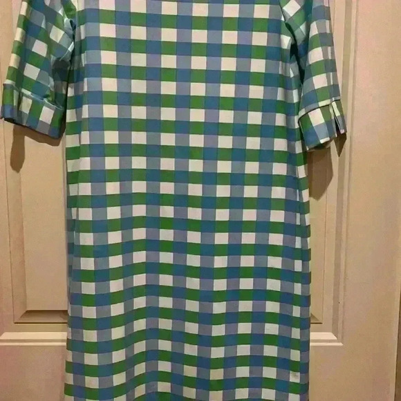 Sailor-Sailor Ladies Dress Size XS Blue Green Block Sophisticated Spring Summer - Picture 4 of 6